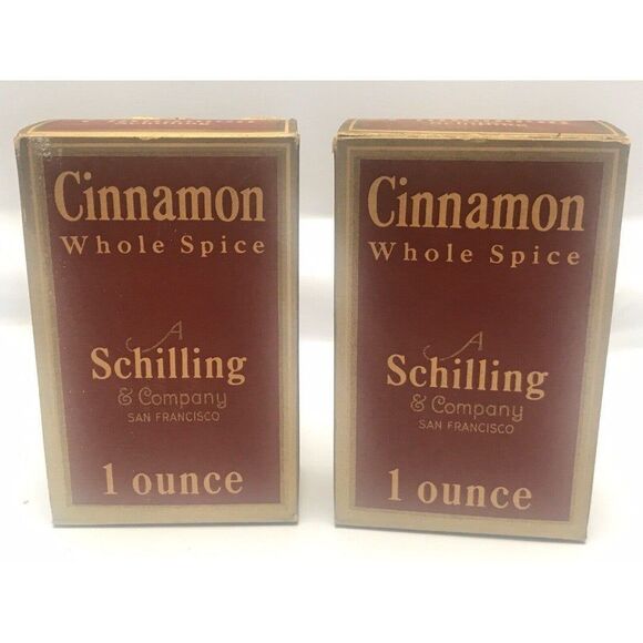 VTG Schilling Cinnamon Spice 1 oz Boxes Full & Very Clean San Francisco - Picture 1 of 9